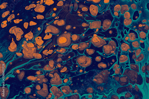 Fluid Ebru Marbling Art Texture