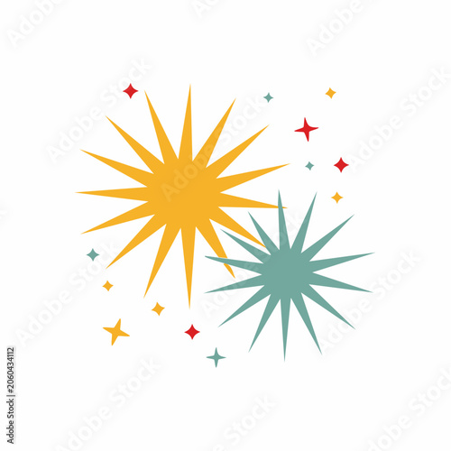 Abstract Starbursts and Sparkles