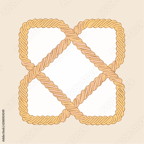Intertwined Rope Knot Pattern