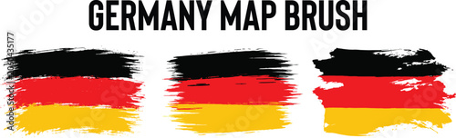 Germany flag brush strokes isolated on white background