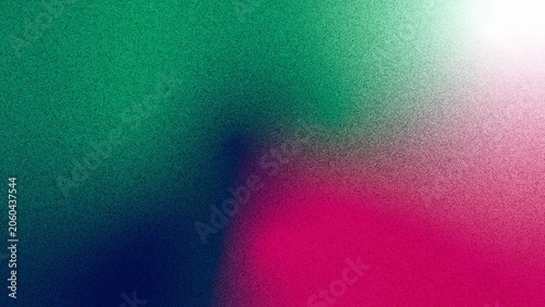 Photos Gradient canvas exhibits a seamless merge of emerald green and hot pink hues with soft graining