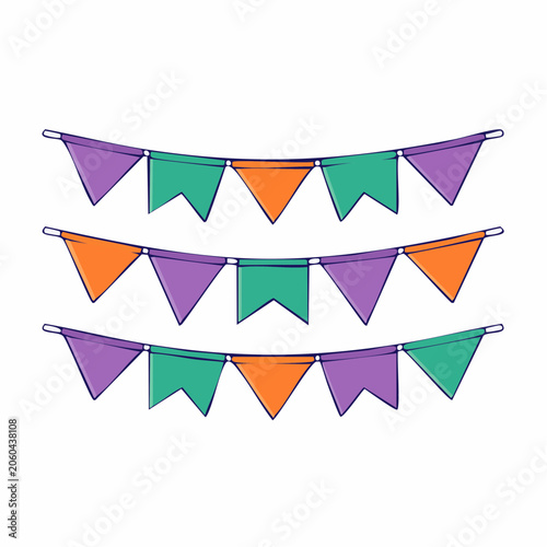 Colorful Bunting Flags Garland
