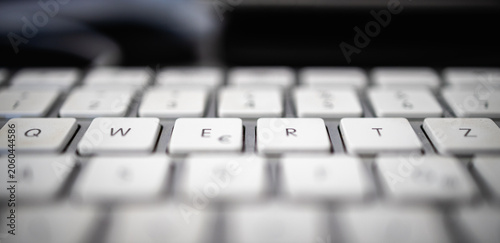 Photos Swiss QWERTZ Computer Keyboard with Euro Symbol Key in Close-Up