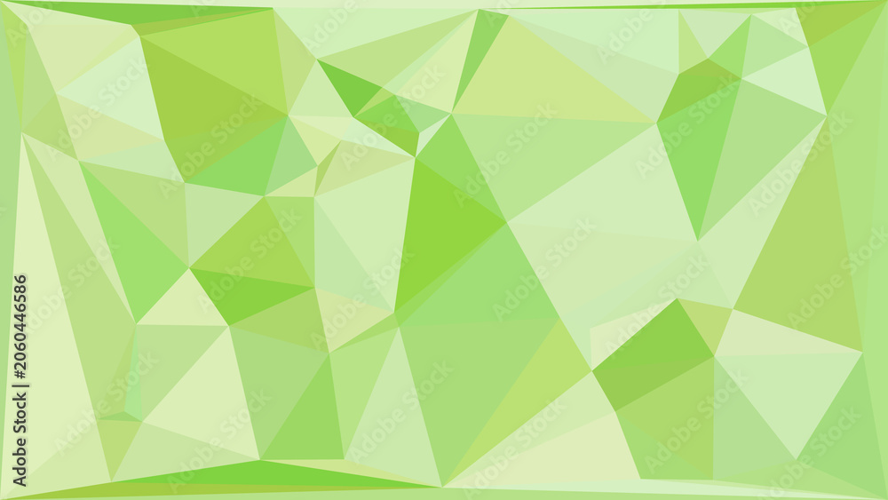 Obraz premium Abstract light green geometric low poly background with triangular mosaic pattern design.