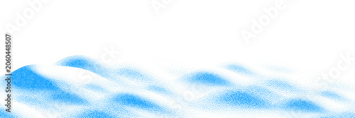 Photos Snowy landscape frame with soft snowdrifts.
