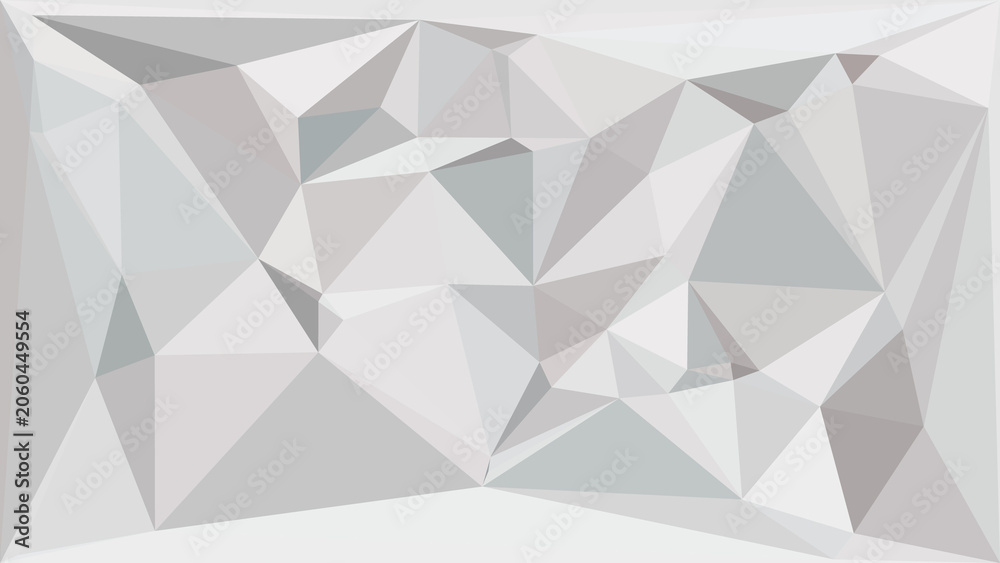 Fototapeta premium Abstract geometric low poly background in neutral grey shades for modern design project layouts