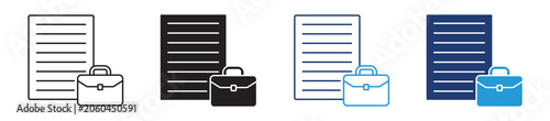 Foto Portfolio Management Icon Vector Collection in Outline and Solid Style for Inves