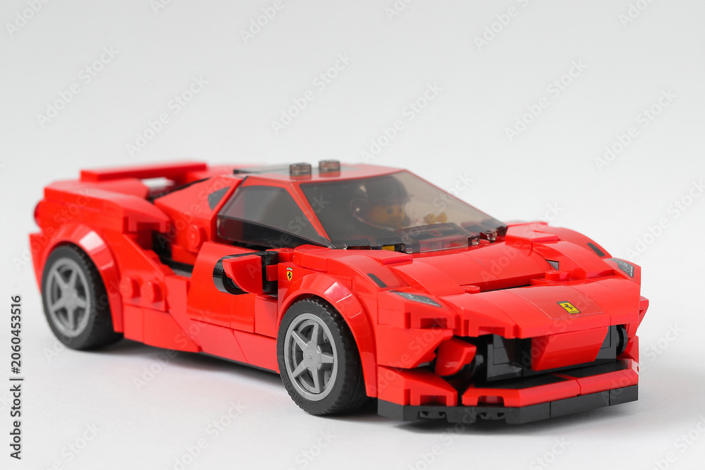 Naklejka premium Lego car Ferrari F8 Tributo