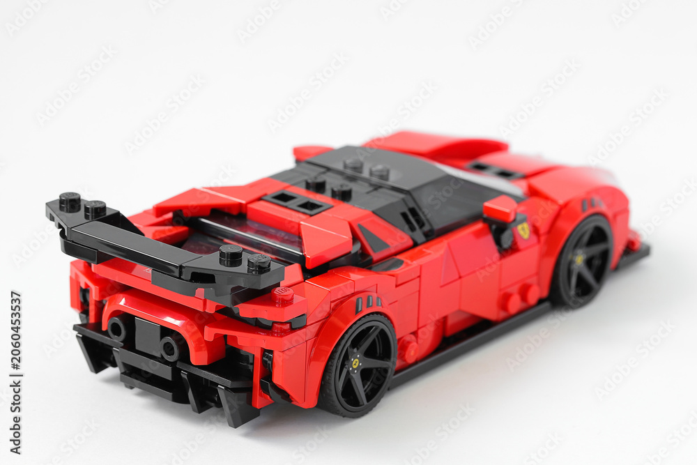 Naklejka premium Lego car Ferrari SF90 Stradale