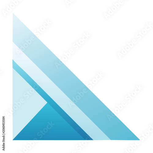 Abstract Blue Geometric Shapes with Gradient