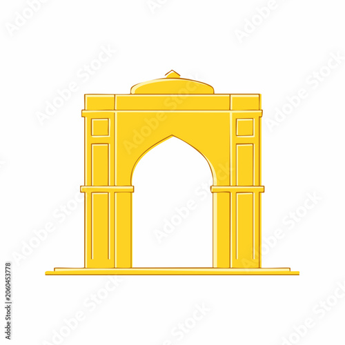 Golden Archway Illustration