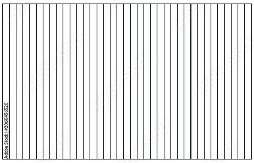Black and white vertical line pattern with various thickness strips Vector