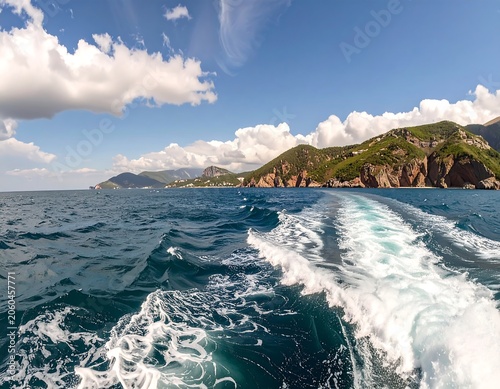 Ocean view from a boat