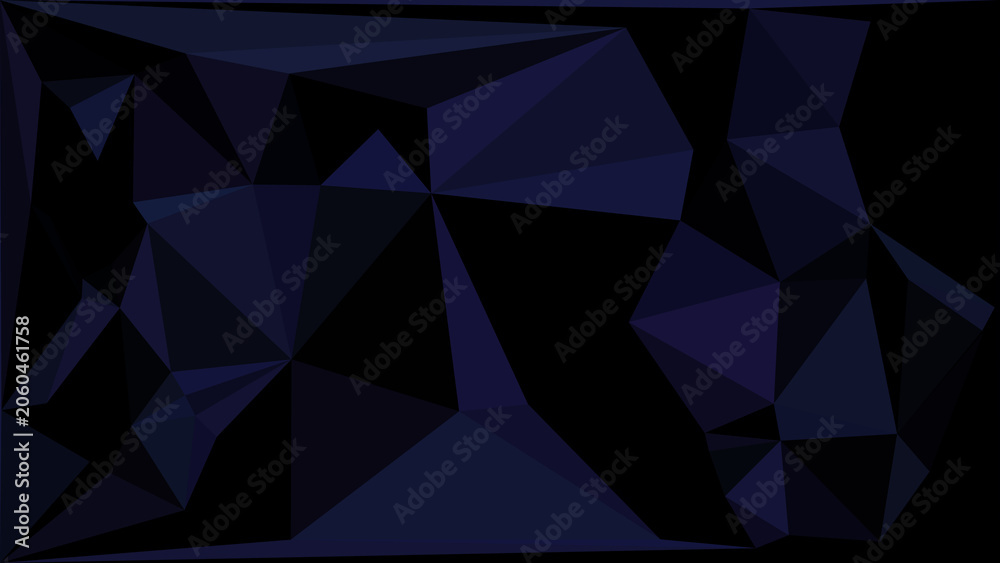 Obraz premium Abstract geometric dark violet background with low poly triangles for modern digital graphic art.