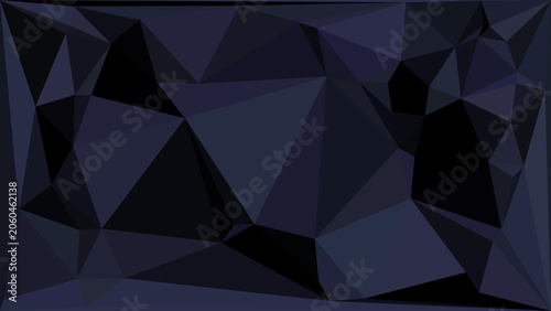 Elegant dark blue geometric background featuring abstract low poly triangular mesh design