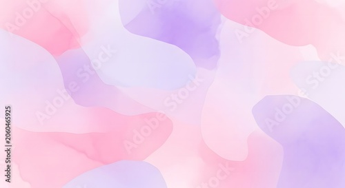 Abstract soft pastel watercolor paint texture background isolated on transparent background