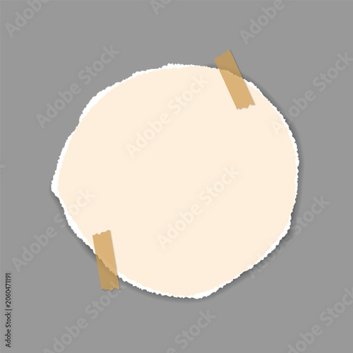 torn paper with hole