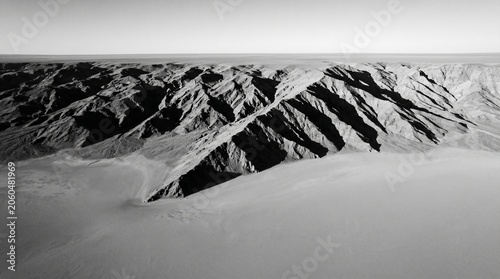 Black and White Desert Landscape