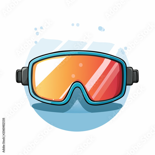 Ski Goggles Illustration