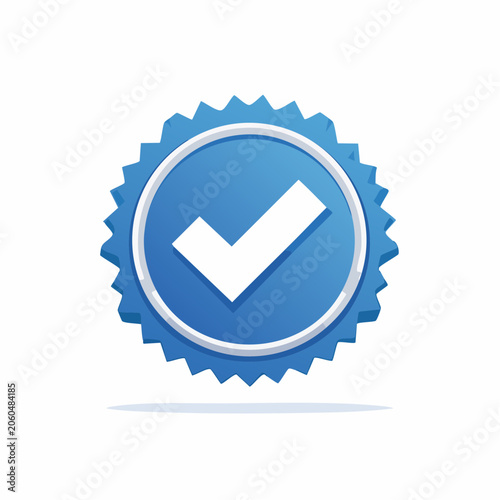 Blue Check Mark Badge