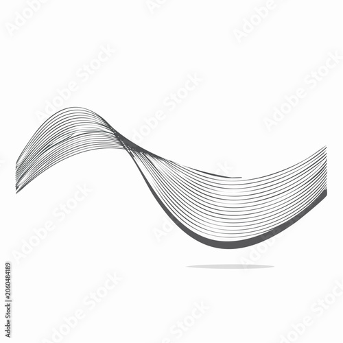 Abstract Wavy Lines Graphic