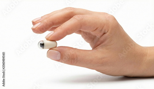 Obraz na płótnie Capsule endoscopy, endoscopic capsule, Pill camera, Wireless capsule endoscopy 