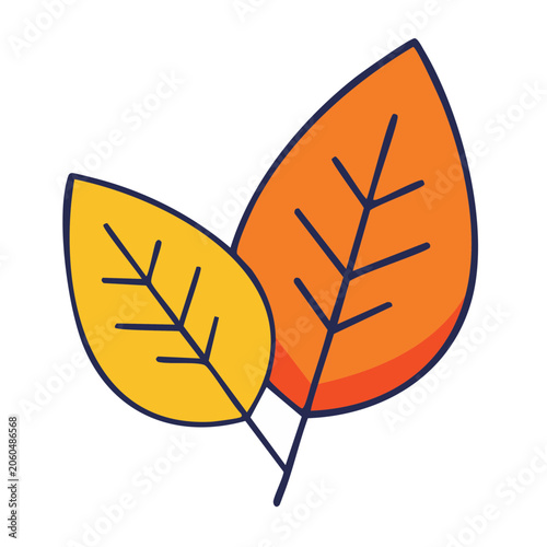 Maple leaf flat design vector