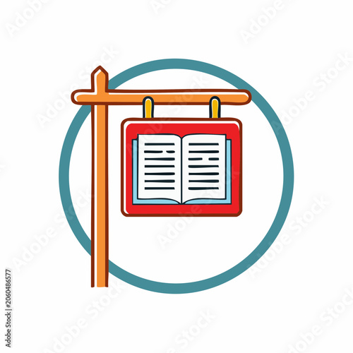Open Book Sign Icon