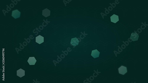 floating hexagons honeycomb abstract tech modern background
