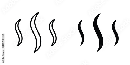 Tableau sur toile Smoke steam icon