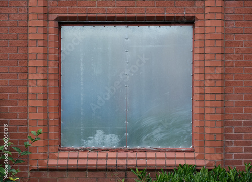 Boarded Up Business Window