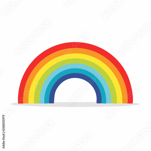 Colorful Rainbow Arc Illustration