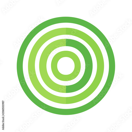 Concentric Green Circles Logo