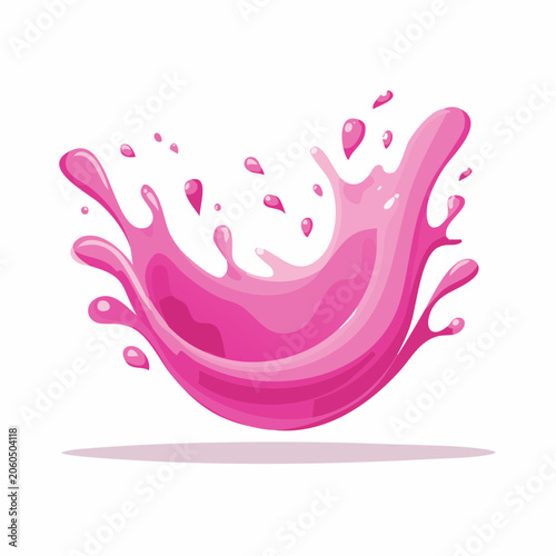 Pink Liquid Splash