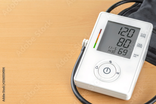 Принти на полотні Closeup Digital Blood Pressure Monitor With Cuff