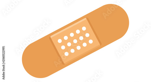 Medical adhesive bandage strip for healing wounds and minor skin injuries