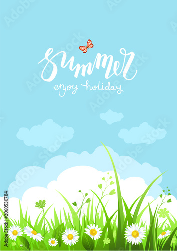 Summer bright day background