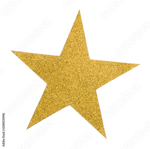 Gold glitter star vector isolated. Golden sparkle luxury design element isolated. Icon of star isolated. New Year s decor element. Ramadan design element Template, Stars glitter pattern white or color