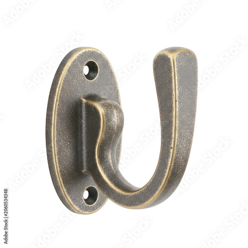 Фотография Ornate vintage metal hook with intricate design