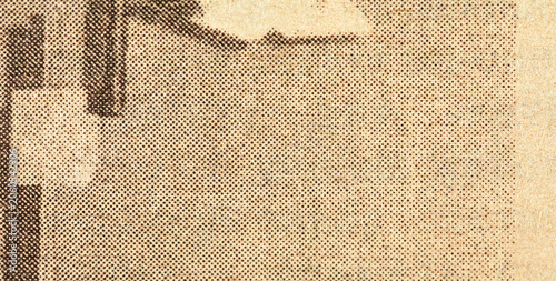 Foto Vintage newspaper halftone abstract dotted background and texture