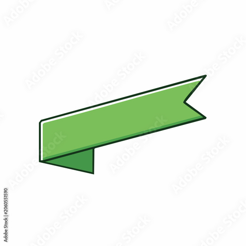 Green Ribbon Banner