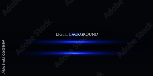 Laser light lines. Horizontal neon light. light background