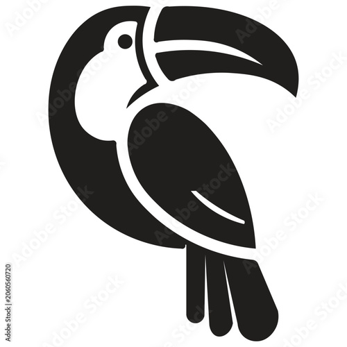 Toucan silhouette illustration Toucans (or tucans) are tropical birds from Central and South America known for their giant, brightly colored, yet very light beaks. They are social, frugivorous, and ar