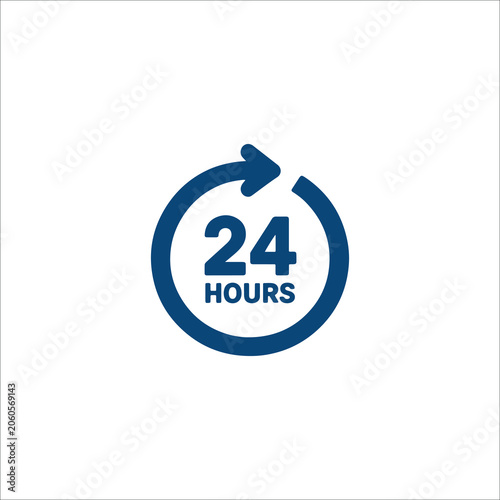 24 Hours Service Icon