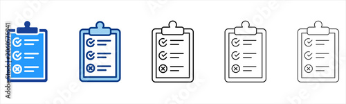 Bild auf Leinwand Guidelines  Icon In Different Color And Outline Style