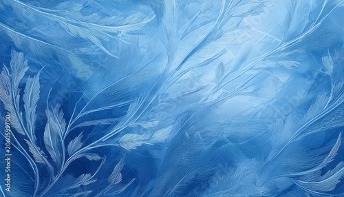 Ice Frozen Blue Background Icy Frost Scratched Texture Cold Winter Material