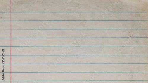 vintage notebook paper texture background. dirty antique lined notebook page. nostalgic grunge paper texture