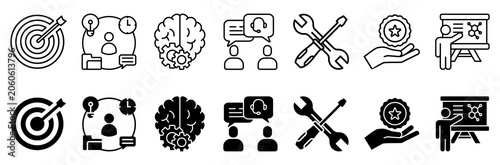 Foto Internship icon set