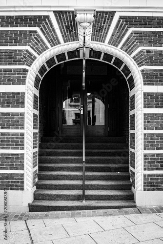 Black and white stairs 