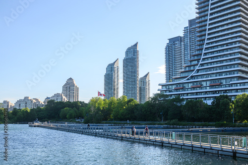 Photography Modern waterfront skyscrapers overlooking the Humber Bay in Etobicoke